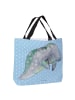 Mr. & Mrs. Panda Tote Bag Seekuh Chillen ohne Spruch in Blau Pastell