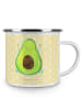 Mr. & Mrs. Panda Kaffeebecher Avocado Glücklich ohne Spruch in Gelb Pastell
