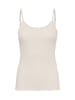 SAINT TROPEZ Ärmellose Bluse GruSZ Gerade Passform in Seedpearl Melange