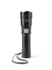 EASYmaxx Taschenlampe wiederaufladbar 3,7V schwarz inkl. USB-Kabel Schwarz