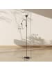 HOMCOM Stehlampe-28L x 28B x 179,5H cm-Schwarz