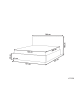 Beliani Doppelbett LAVAUR in Weiß - (W) 183 x (H) 100 x (L) 220 cm