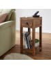FineBuy Beistelltisch in Braun / Sheesham / 30x30x68