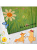 Mr. & Mrs. Panda Saunahandtuch Blume Mohnblume Design ohne Spruch in Weiß