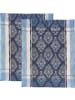 Erwin Müller Halbleinen, Leinen / Halbleinen Geschirrtuch 2er-Pack in blau