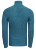 Rusty Neal Grobstrick Slim Fit Rollkragen-Pullover in Petrol