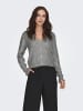 JDY Pullover in Light Grey Melange