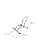relaxdays Fahrradständer in Silber - (B)41 x (H)38 x (T)59 cm