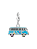 Thomas Sabo Charm-Anhänger Bunter Hippie-Bus in silber, bunt