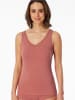 Schiesser Trägertop Cotton Lace in terracotta, beige