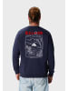 OLDSKULL Sweatshirt Asian Futeesan Logo Graphic in Navy Blue