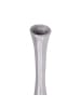 KADIMA DESIGN Große moderne Aluminium Blumenvase in Silber, 75 cm hoch, stilvoll
