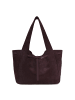 Les Visionnaires Garbriella Shopper Tasche Leder 40 cm in aubergine