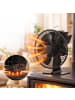 relaxdays Kaminventilator in Schwarz - (B)19 x (H)21,5 x (T)11 cm