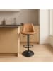 VASAGLE 2er-Set: Barhocker Tyra in Braun - (B)43 x (H)(88-108) x (T)46.5 cm