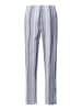 Hanro Pyjamahose Night & Day in smokey blue stripe