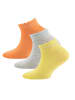 ewers 3er-Set Sneaker Socken 3er-Set Mäusezähnchenrand in bunt