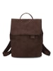 Zwei Mademoiselle.M City Rucksack 29 cm in nubuk espresso
