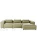 Beliani Ecksofa BRANDE in Grün - (W) 330 x (H) 70 x (L) 184 cm