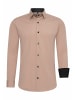 Rusty Neal Business Hemd Slim Fit Premium Cotton-Stretch in Beige