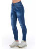 Frankie Morello Blau Sonstiges Fasern Damen Jeans