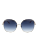 Ana Hickmann Frauen Sonnenbrille Schmetterling Silber