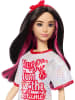 Mattel Barbie Fashionistas Puppe Nr. 214 schwarzes Haar Twist ’n Turn-Kleid 3+ HRH12