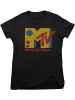 MTV Shirt "MTV Radio Transistor Logo Girly Tee" in Schwarz