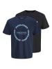JACK & JONES Junior 2er-Pack T-Shirt Basic Jjaero in black