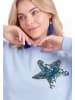 IZIA Women Sweatshirt in Light Blue