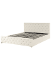 Beliani Doppelbett AMIENS in Beige - (W) 191 x (H) 109 x (L) 217 cm