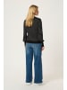 Kaffe Strickpullover KAlizza Regular fit in Black /Turtledove Slim stripe