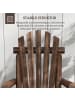 Outsunny Adirondack Gartenstuhl 83L x 68B x 101H cm Verkohlt