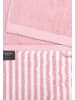 Ross 2 X Duschtuch im Set Doubleface Stripes in Altrosa