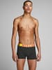 Jack & Jones Set 3er Pack JACCRAZY Trunks Boxershorts Unterhose in Schwarz-Navy-Grau