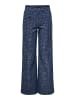 ONLY Hose mit weitem Beinschnitt in Dark Blue Denim