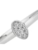 BALIA 333 Weißgold - 8 Karat Damen Ringe Oval weißgold Fingerring 56 (17,8)