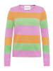 CARTOON Kaschmir-Pullover mit Rundhalsausschnitt in Purple/Orange