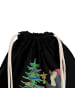 Mr. & Mrs. Panda Jutebeutel Pinguin Weihnachtsbaum mit Spruch in Schwarz
