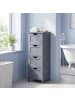 VASAGLE Badschrank in Grau - (B)30 x (H)82 x (T)30 cm