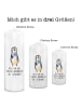 Mr. & Mrs. Panda Wachskerze Pinguin Lolli mit Spruch in Weiß