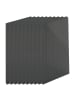 relaxdays 10 x Doppelstegplatten in Anthrazit - 6 mm