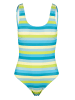 BECO the world of aquasports Badeanzug Fresh Stripes in grün
