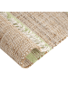 Beliani Läufer TALPUR in Beige/Grün - (W) 80 x (H) 0.5 x (L) 300 cm