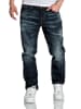 Amaci&Sons Regular Fit Destroyed Jeans KANSAS in Dunkelblau