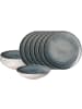 Ritzenhoff & Breker 12er Set Tafelservice Grana in blau-grau