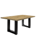58 aufm Kessel ESSZIMMERTISCH Eila 8 180 x 90 x 75 Esstisch Schwarzstahl/Asteiche