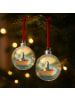 Mr. & Mrs. Panda Weihnachtskugel Pinguin Angelboot Design ohne S... in Weiß