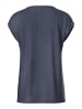 Pieces T-Shirt mit V-Ausschnitt in Ombre Blue