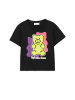 Coccodrillo T-Shirt mit kurzen Ärmeln in schwarz
